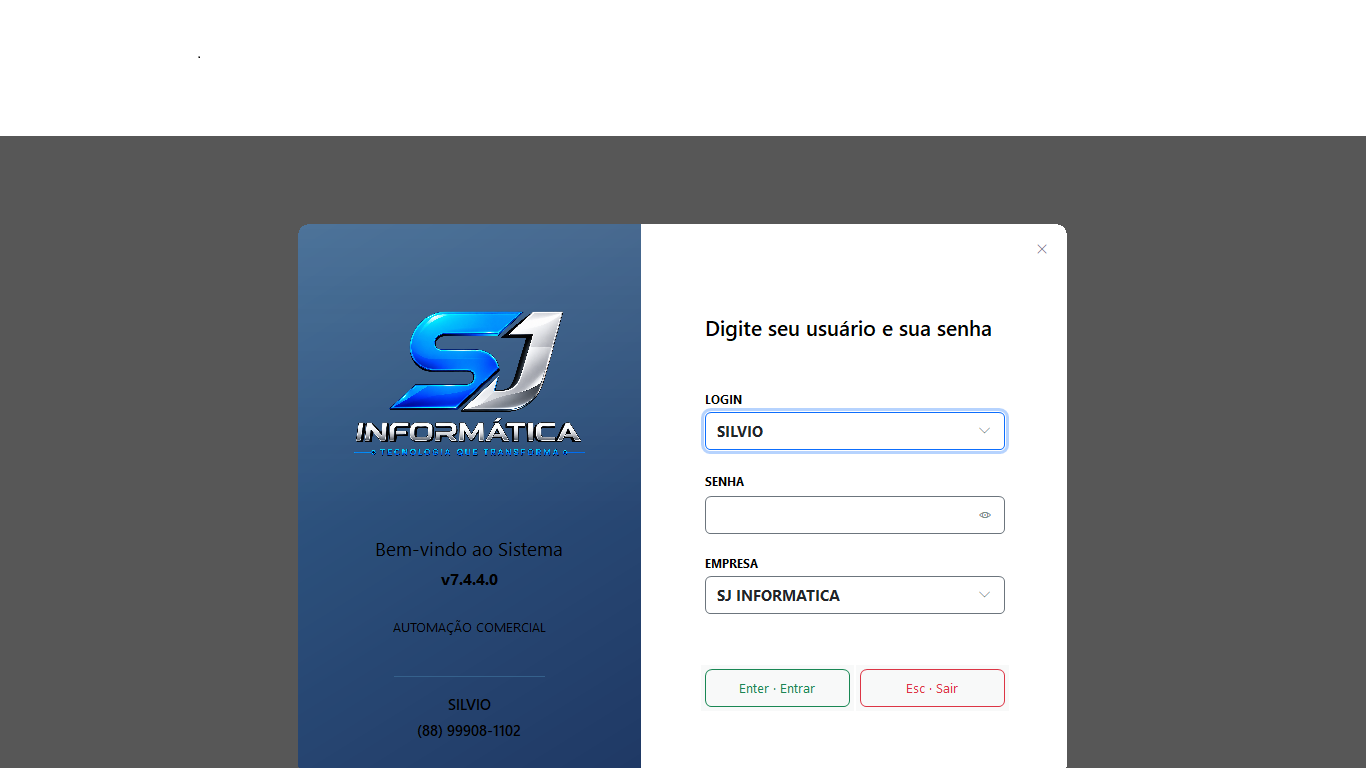 Tela de Login
